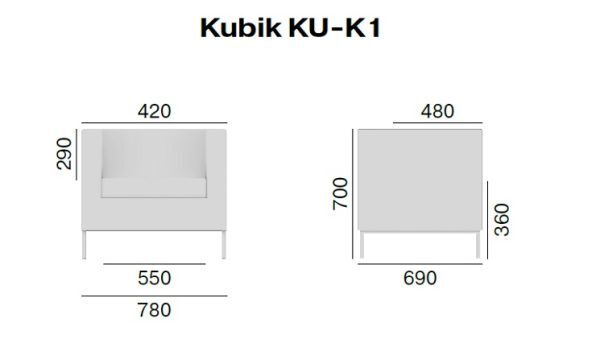 Kubik Abmessungen Sitzelemente