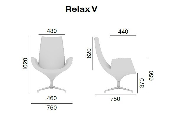 Büro-Relaxsessel Abmessungen